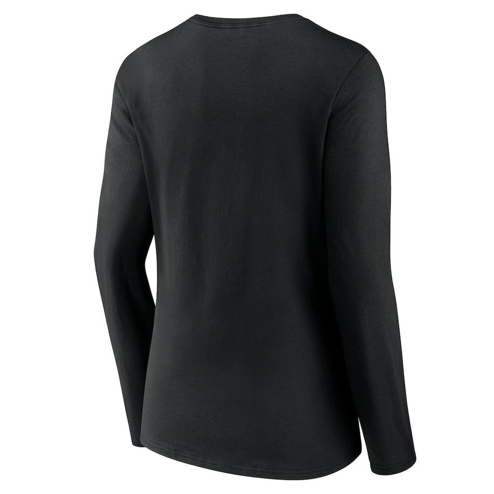 Houston Rockets Women's Alternate Logo V-Neck Long Sleeve T-Shirt Black