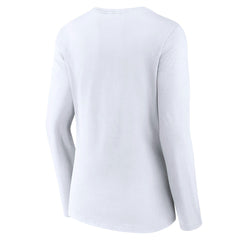 Minnesota Timberwolves Women's Alternate Logo V-Neck Long Sleeve T-Shirt White
