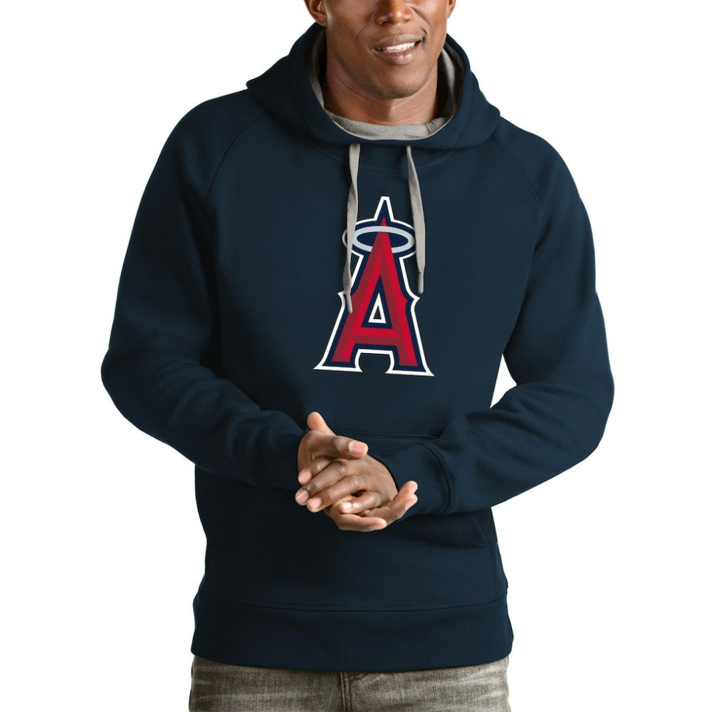 Los Angeles Angels Antigua Victory Pullover Team Logo Hoodie - Navy Hoodies