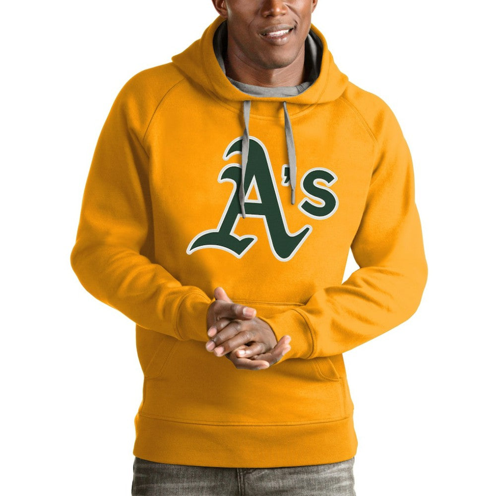 Athletics Antigua Victory Pullover Team Logo Hoodie - Gold Hoodies