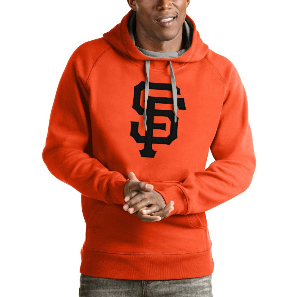 San Francisco Giants Antigua Victory Pullover Team Logo Hoodie - Orange Hoodies