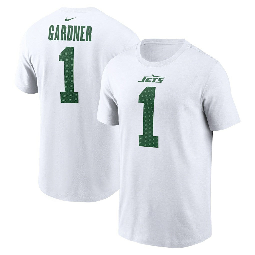 Ahmad Sauce Gardner New York Jets Legacy Player Name & Number T-Shirt - White T-shirts