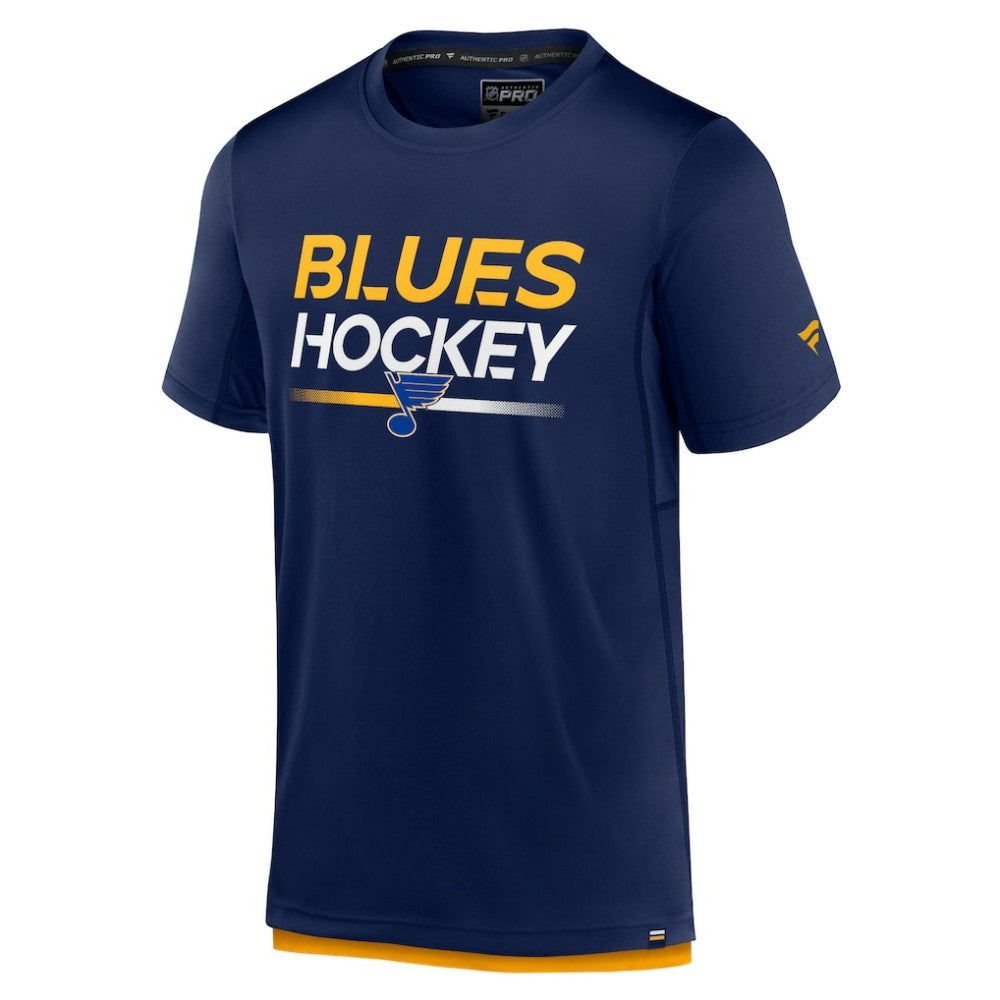 St. Louis Blues Fanatics Authentic Pro Tech T-Shirt - Navy | US 5100396