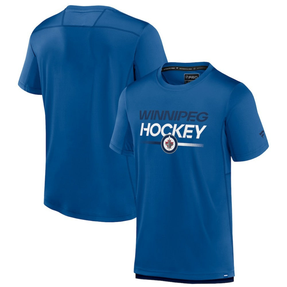 Winnipeg Jets Fanatics Authentic Pro Tech T-Shirt - Blue | US 5100414