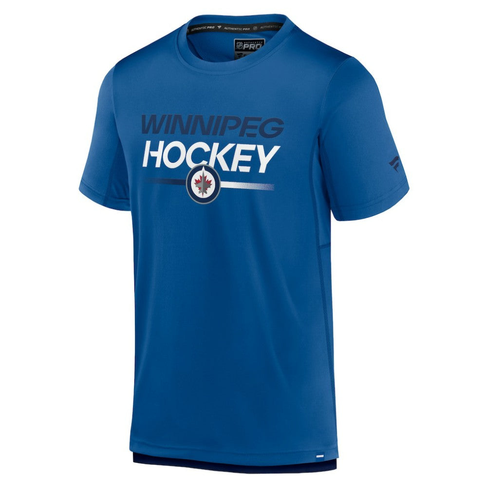 Winnipeg Jets Fanatics Authentic Pro Tech T-Shirt - Blue | US 5100414