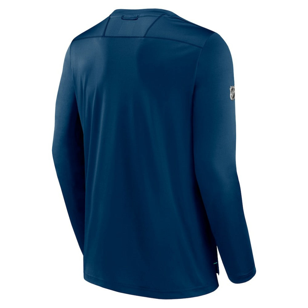 Seattle Kraken Fanatics Authentic Pro Long Sleeve T-Shirt - Deep Sea Blue | US 5100451