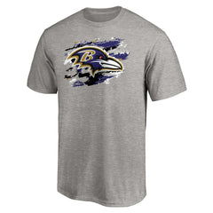 Baltimore Ravens True Color T-Shirt - Heather Gray T-shirts