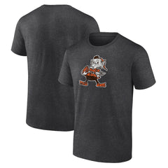 Cleveland Browns Brownie The Elf Throwback Logo T-shirt - Charcoal T-shirts