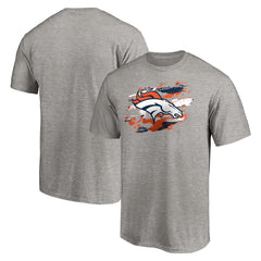 Denver Broncos True Color T-Shirt - Heather Gray T-shirts