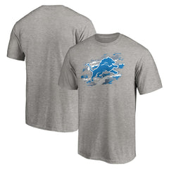 Detroit Lions True Color T-Shirt - Heather Gray T-shirts
