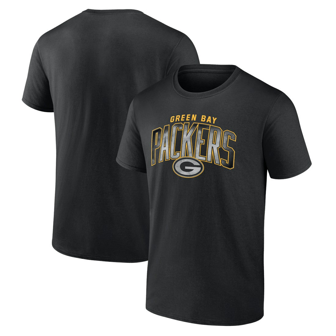 Green Bay Packers Smoke Arch T-Shirt - Black T-shirts