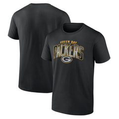 Green Bay Packers Smoke Arch T-Shirt - Black T-shirts