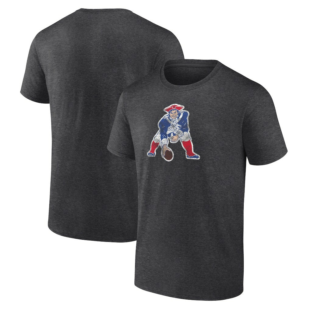 New England Patriots Throwback Logo T-shirt - Charcoal T-shirts