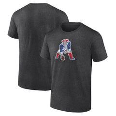 New England Patriots Throwback Logo T-shirt - Charcoal T-shirts