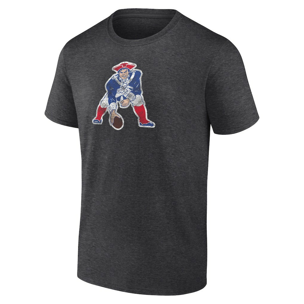 New England Patriots Throwback Logo T-shirt - Charcoal T-shirts