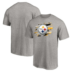 Pittsburgh Steelers True Color T-Shirt - Heather Gray T-shirts