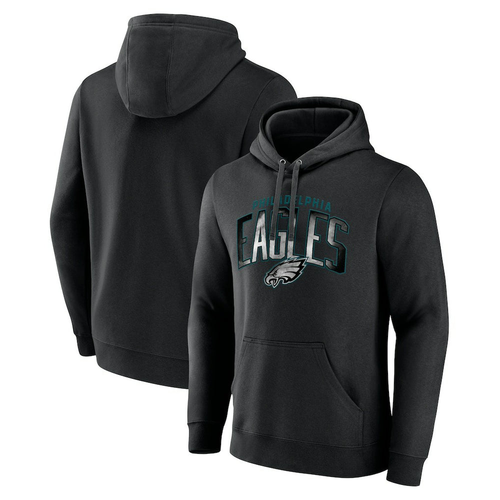 Philadelphia Eagles Smoke Arch Pullover Hoodie - Black Hoodies