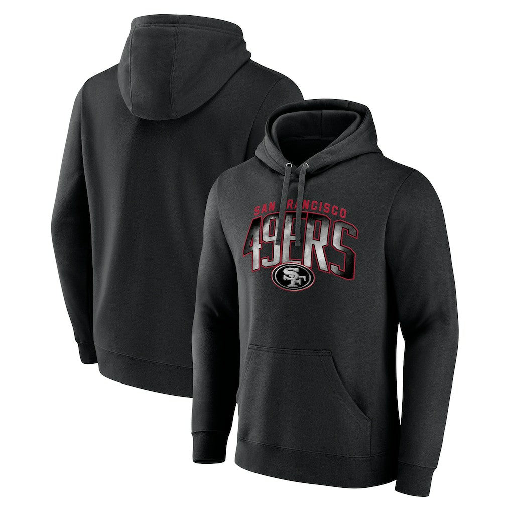 San Francisco 49ers Smoke Arch Pullover Hoodie - Black Hoodies
