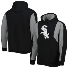 Chicago White Sox Mitchell & Ness Colorblocked Fleece Pullover Hoodie - Black/Gray Hoodies