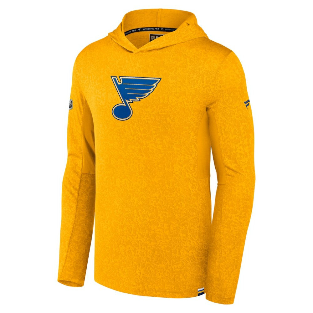St. Louis Blues Fanatics Authentic Pro Pullover Hoodie - Gold | US 5100795