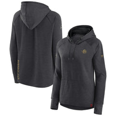 Ottawa Senators Fanatics Women's Authentic Pro Pullover Hoodie - Heather Charcoal | US 5102221