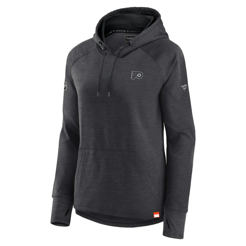 Philadelphia Flyers Fanatics Women's Authentic Pro Pullover Hoodie - Heather Charcoal | US 5102229