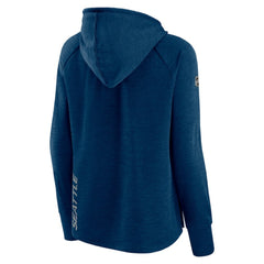 Seattle Kraken Fanatics Women's Authentic Pro Pullover Hoodie - Heather Deep Sea Blue | US 5102231