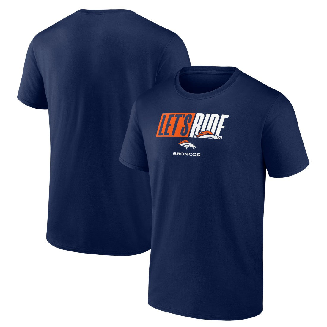 Denver Broncos Let's Ride T-Shirt - Navy T-shirts