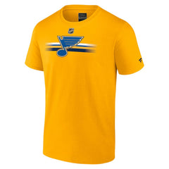 St. Louis Blues Fanatics Authentic Pro Secondary T-Shirt - Gold | US 5103275