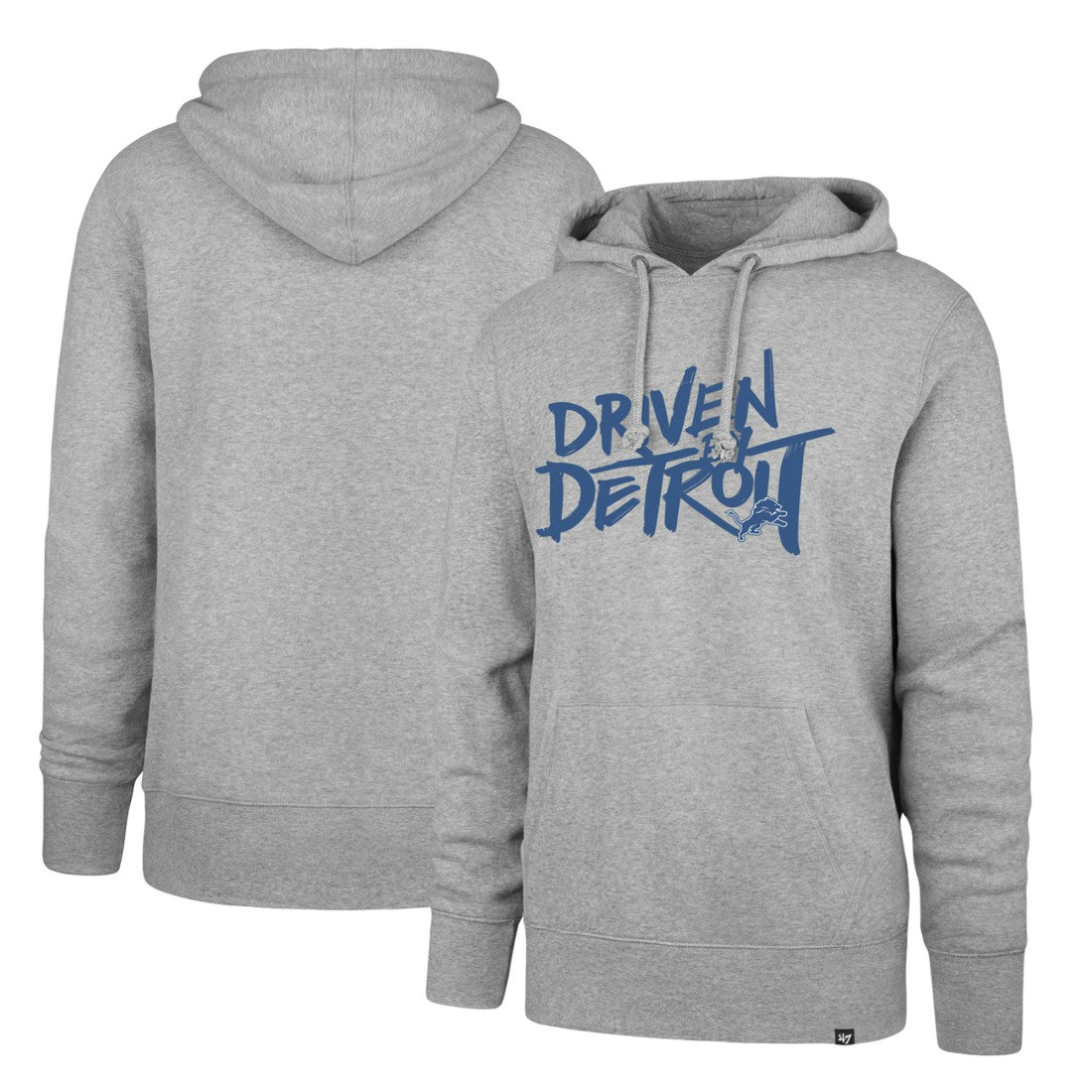 Detroit Lions '47 Driven by Detroit Pullover Hoodie - Gray Hoodies