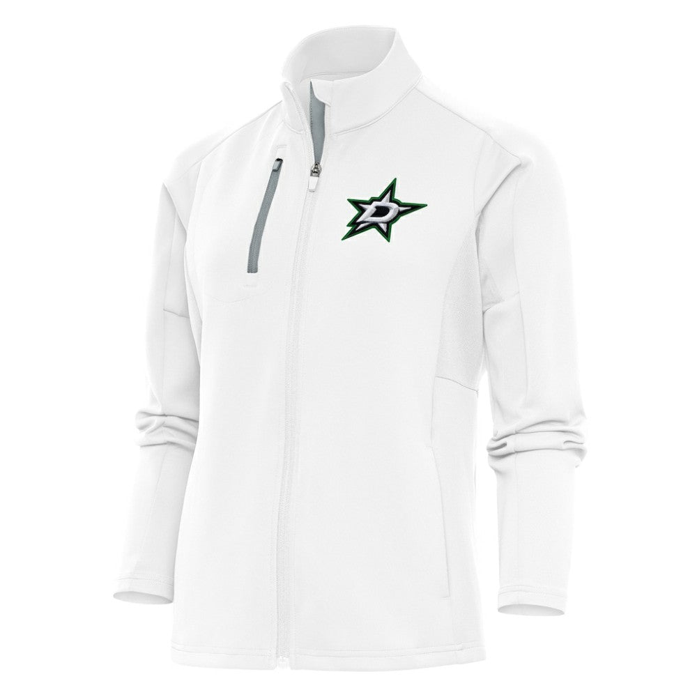 Dallas Stars Antigua Women's Team Logo Generation Full-Zip Jacket - White | US 5104535