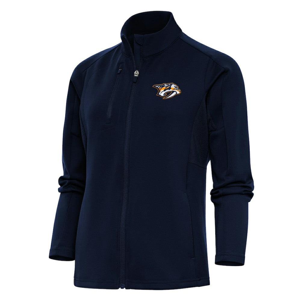 Nashville Predators Antigua Women's Team Logo Generation Full-Zip Jacket - Navy | US 5104552