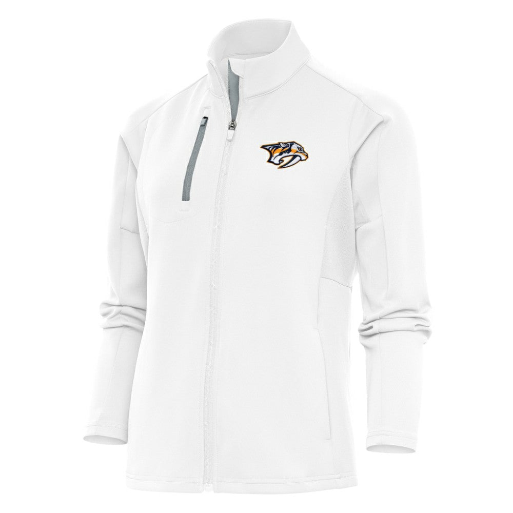 Nashville Predators Antigua Women's Team Logo Generation Full-Zip Jacket - White | US 5104553