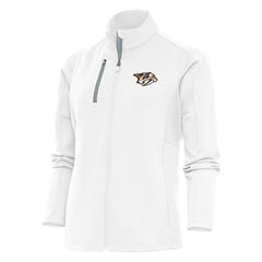 Nashville Predators Antigua Women's Team Logo Generation Full-Zip Jacket - White | US 5104553