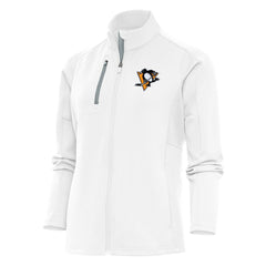 Pittsburgh Penguins Antigua Women's Team Logo Generation Full-Zip Jacket - White | US 5104570