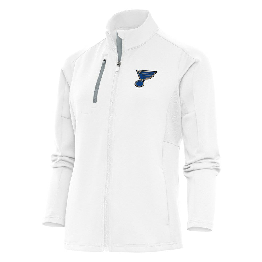 St. Louis Blues Antigua Women's Team Logo Generation Full-Zip Jacket - White | US 5104577