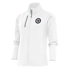 Winnipeg Jets Antigua Women's Team Logo Generation Full-Zip Jacket - White | US 5104592