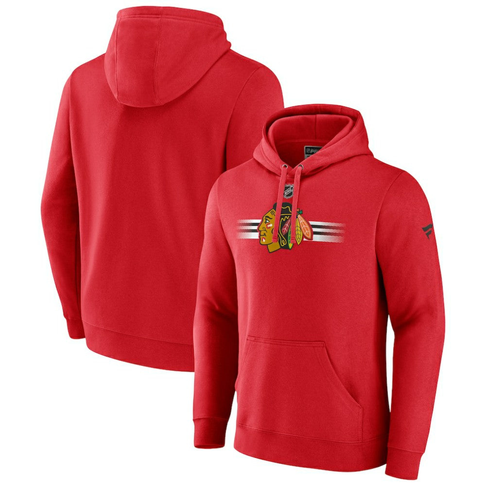 Chicago Blackhawks Fanatics Authentic Pro Secondary Pullover Hoodie - Red | US 5104905