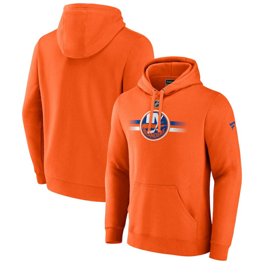 New York Islanders Fanatics Authentic Pro Secondary Pullover Hoodie - Orange | US 5104977