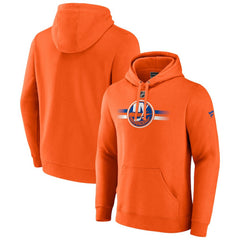 New York Islanders Fanatics Authentic Pro Secondary Pullover Hoodie - Orange | US 5104977