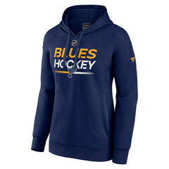 St. Louis Blues Fanatics Women's Authentic Pro Pullover Hoodie - Navy | US 5105284
