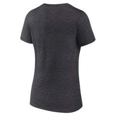 Nashville Predators Fanatics Women's Authentic Pro Primary V-Neck T-Shirt - Heather Charcoal | US 5105394
