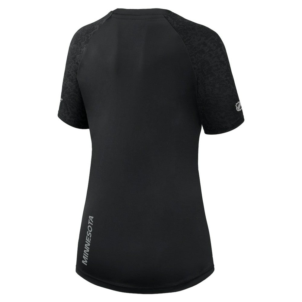Minnesota Wild Fanatics Women's Authentic Pro Tech T-Shirt - Black | US 5105749