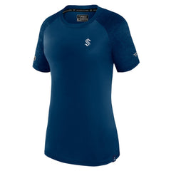 Seattle Kraken Fanatics Women's Authentic Pro Tech T-Shirt - Deep Sea Blue | US 5105770