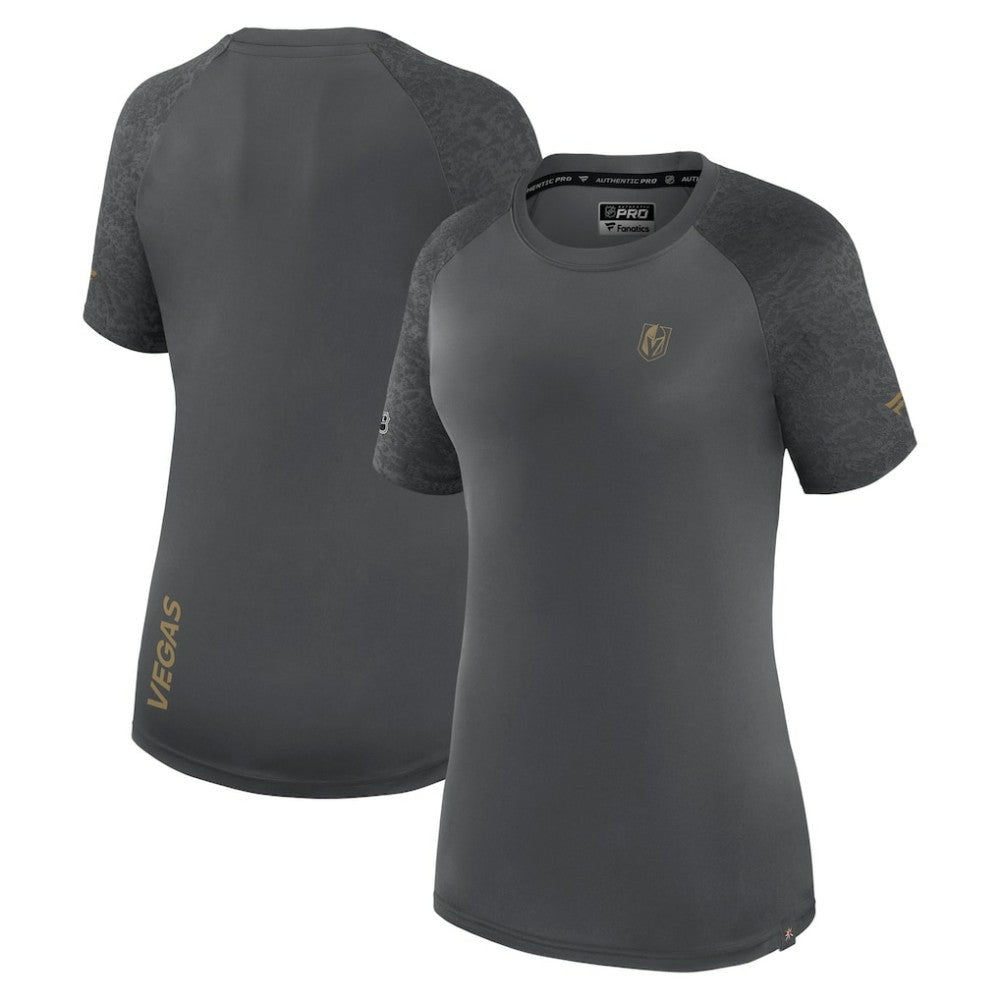 Vegas Golden Knights Fanatics Women's Authentic Pro Tech T-Shirt - Gray | US 5105771
