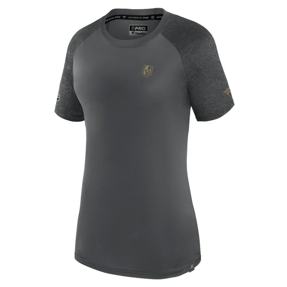 Vegas Golden Knights Fanatics Women's Authentic Pro Tech T-Shirt - Gray | US 5105771