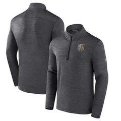 Vegas Golden Knights Fanatics Authentic Pro Quarter-Zip Pullover Top - Heather Charcoal | US 5105863
