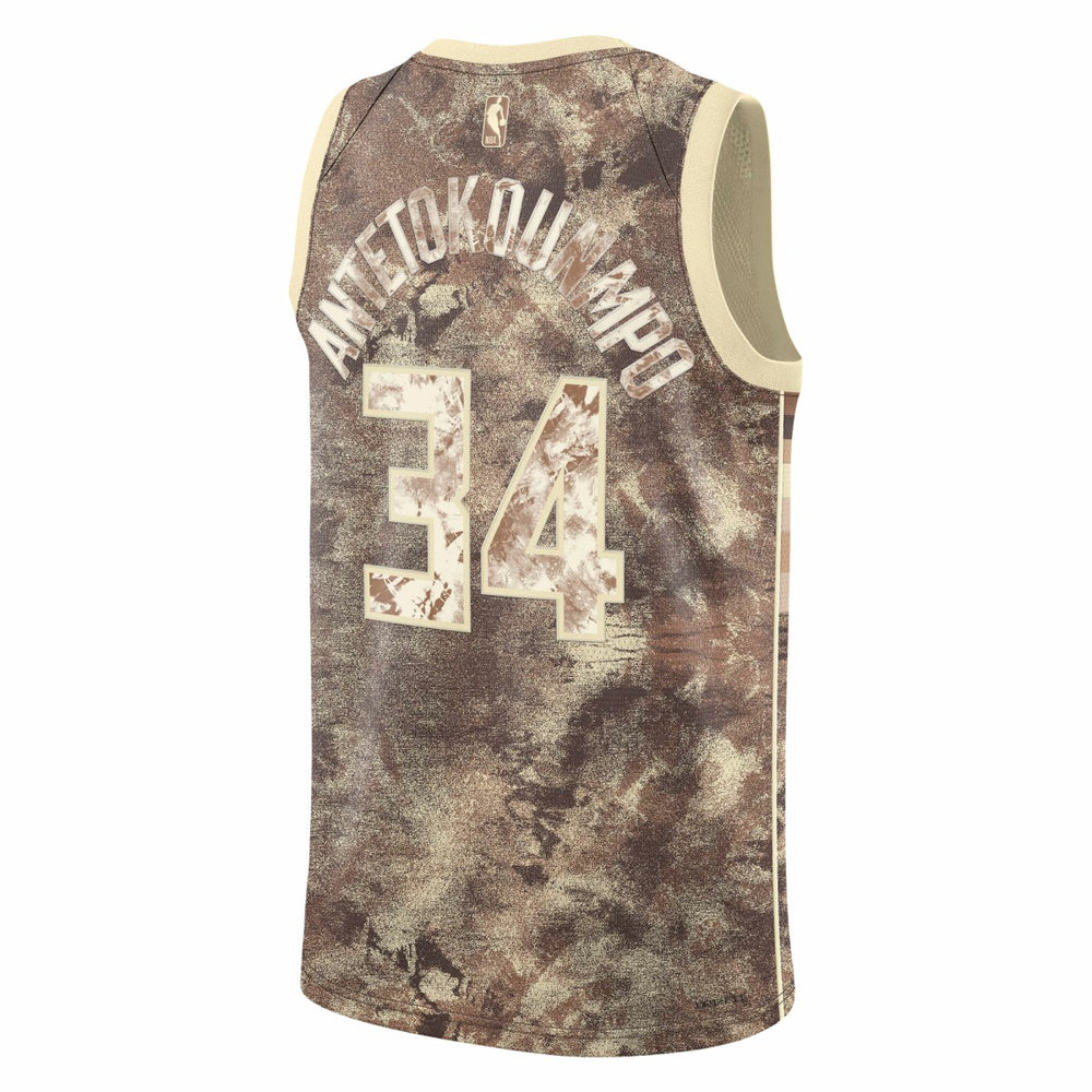 Giannis Antetokounmpo Milwaukee Bucks Unisex Select Series Swingman Jersey Brown - Nike