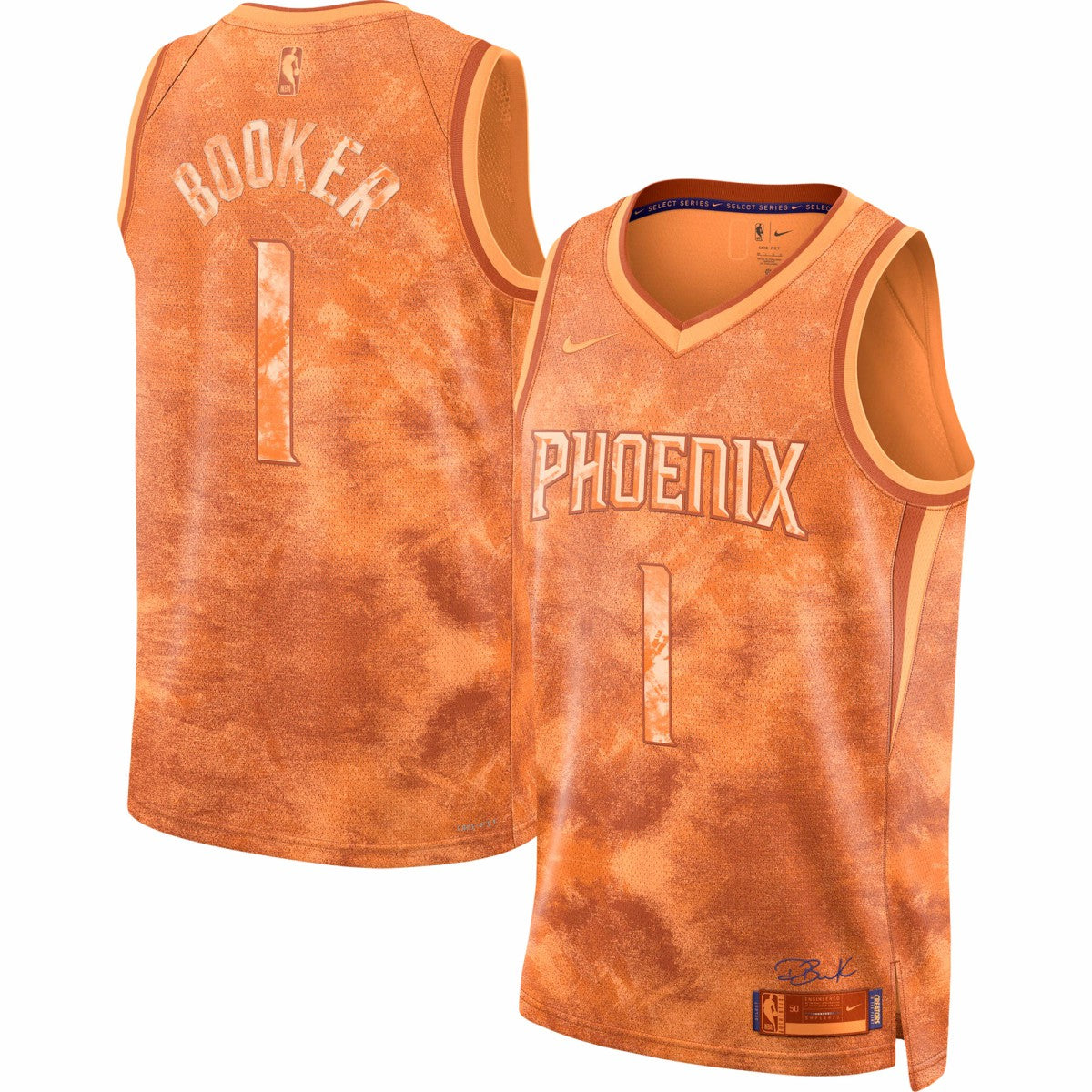 Devin Booker Phoenix Suns Unisex Select Series Swingman Jersey Orange - Nike