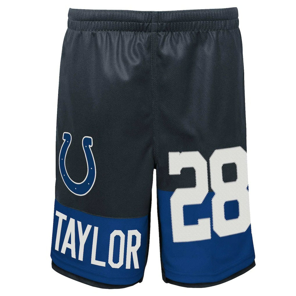 Jonathan Taylor Indianapolis Colts Youth Player Name & Number Shorts - Navy Shorts
